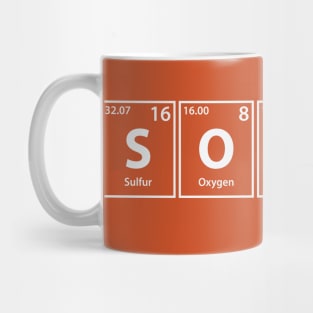 Sonar (S-O-N-Ar) Periodic Elements Spelling Mug